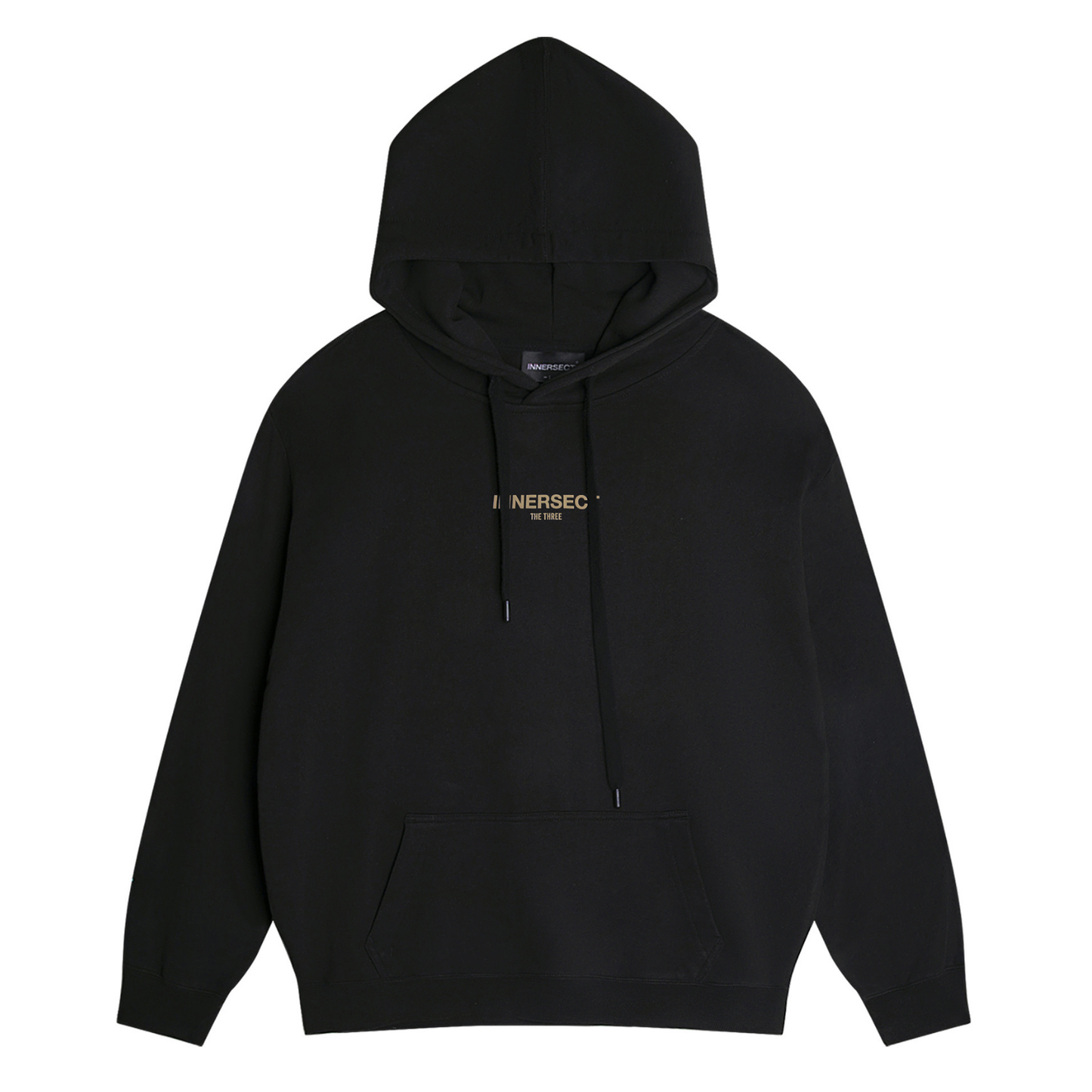 Black Printed Logo Hoodie