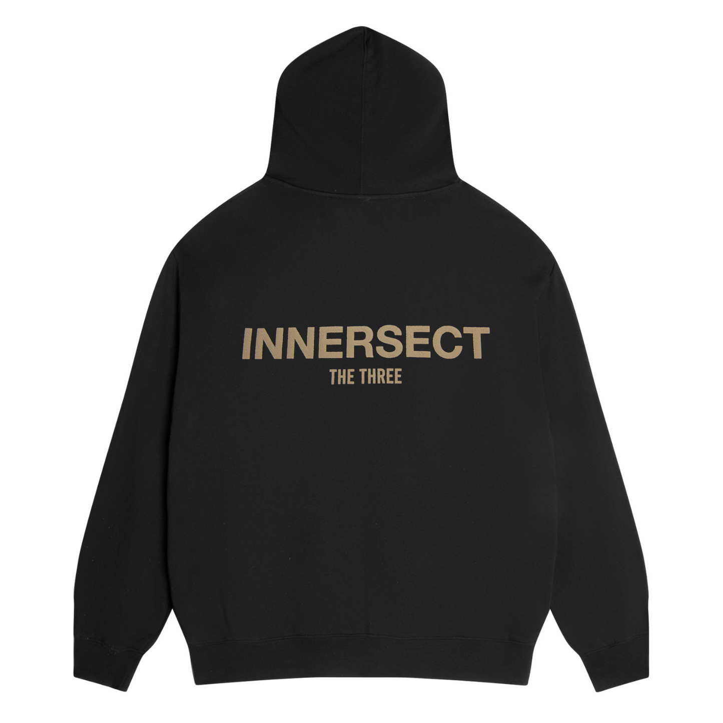 Black Printed Logo Hoodie