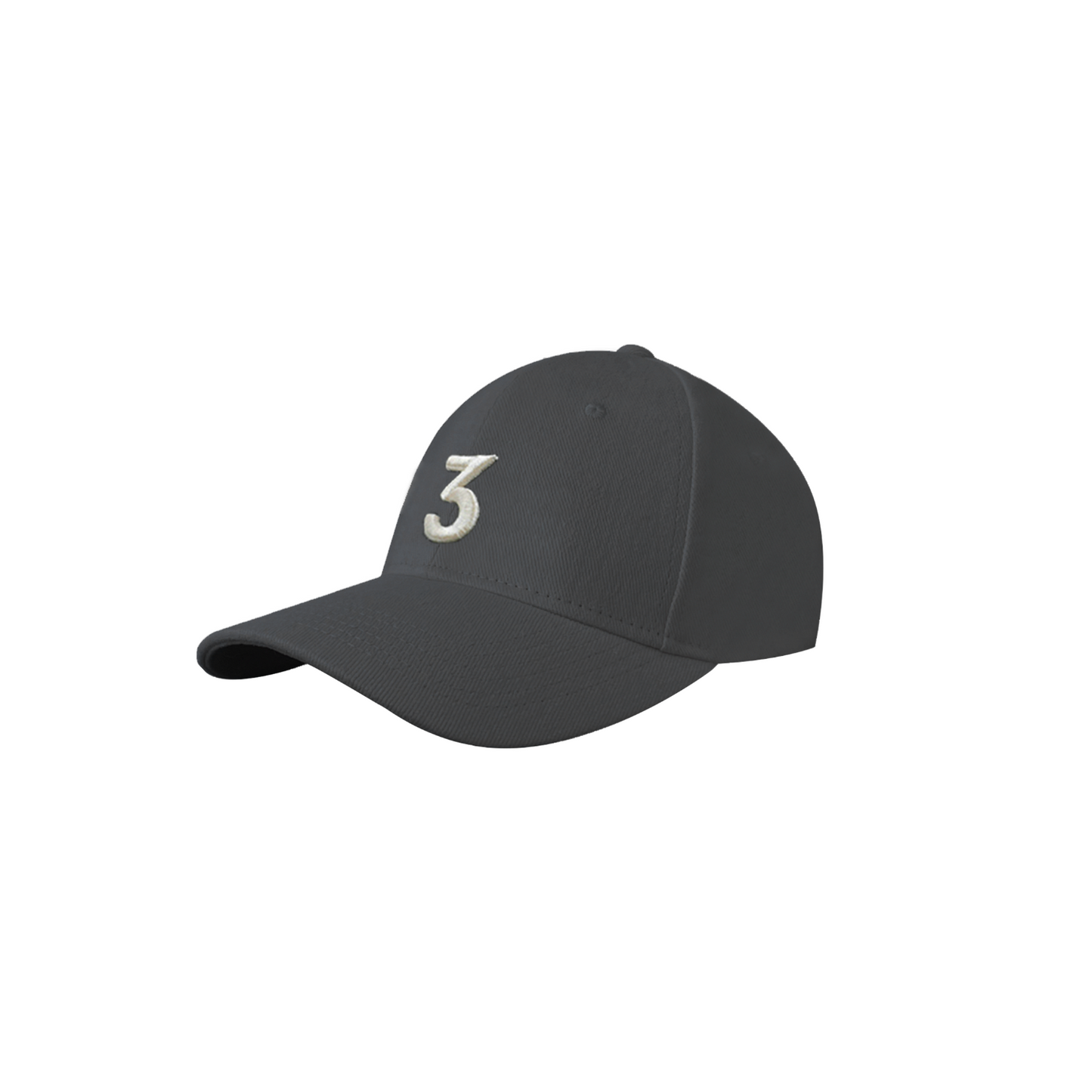 Charcoal "3" Logo Cap
