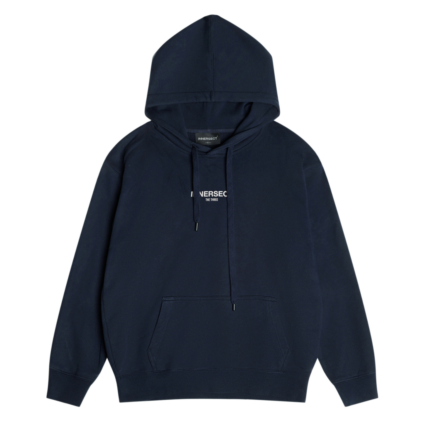 Navy Printed Logo Hoodie