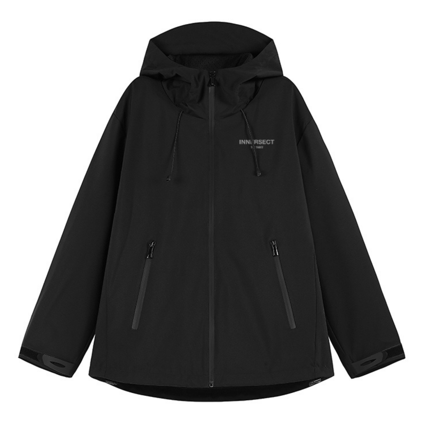 Black Printed Logo Jacket