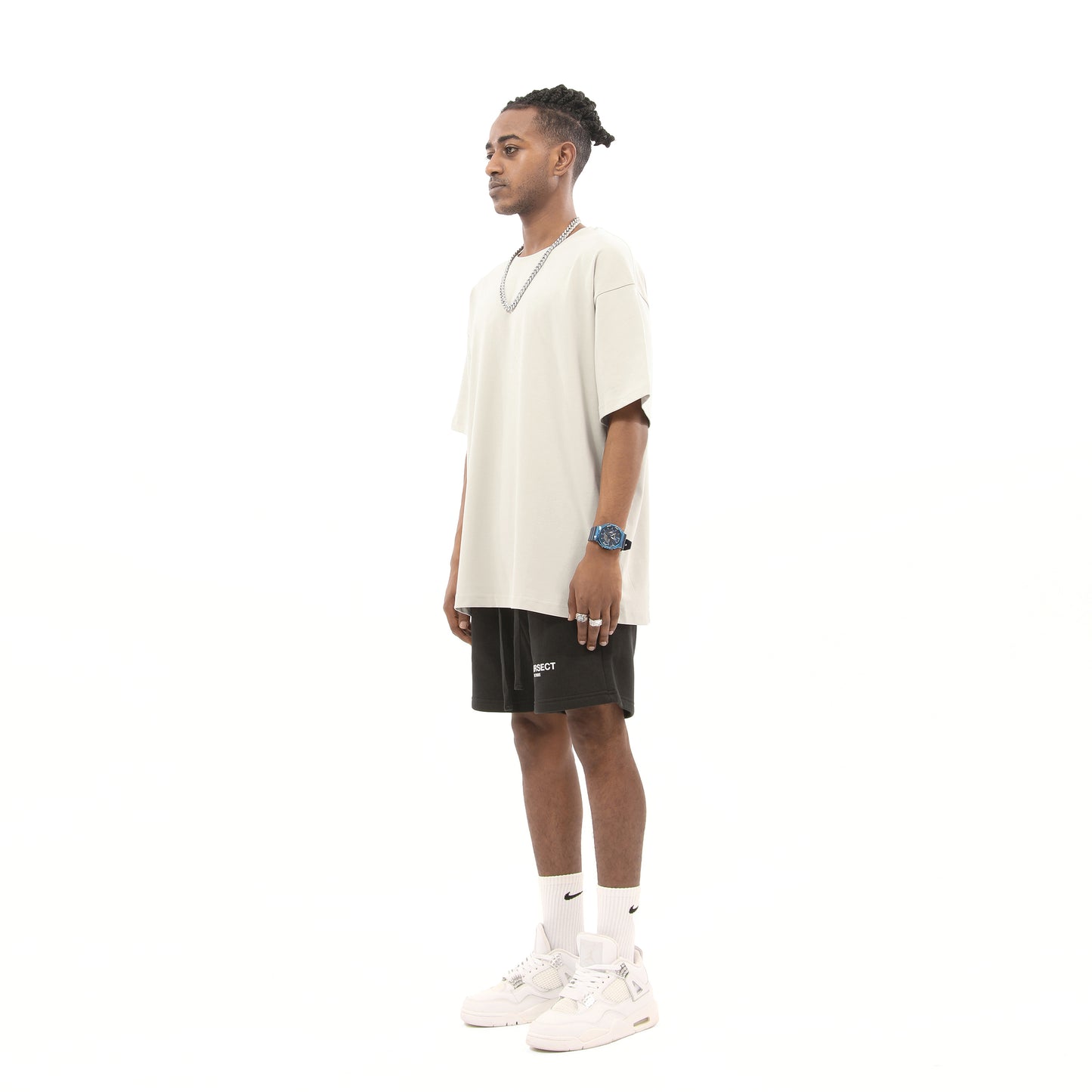 Beige Printed Logo T-Shirt