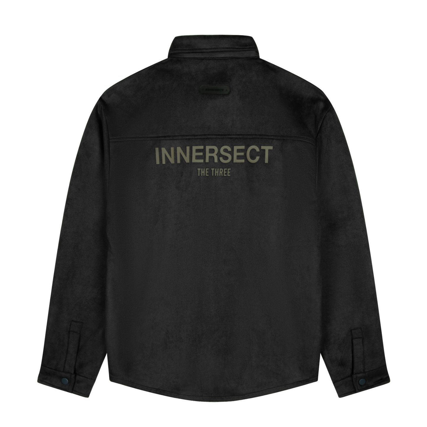 Charcoal Printed Logo Shacket