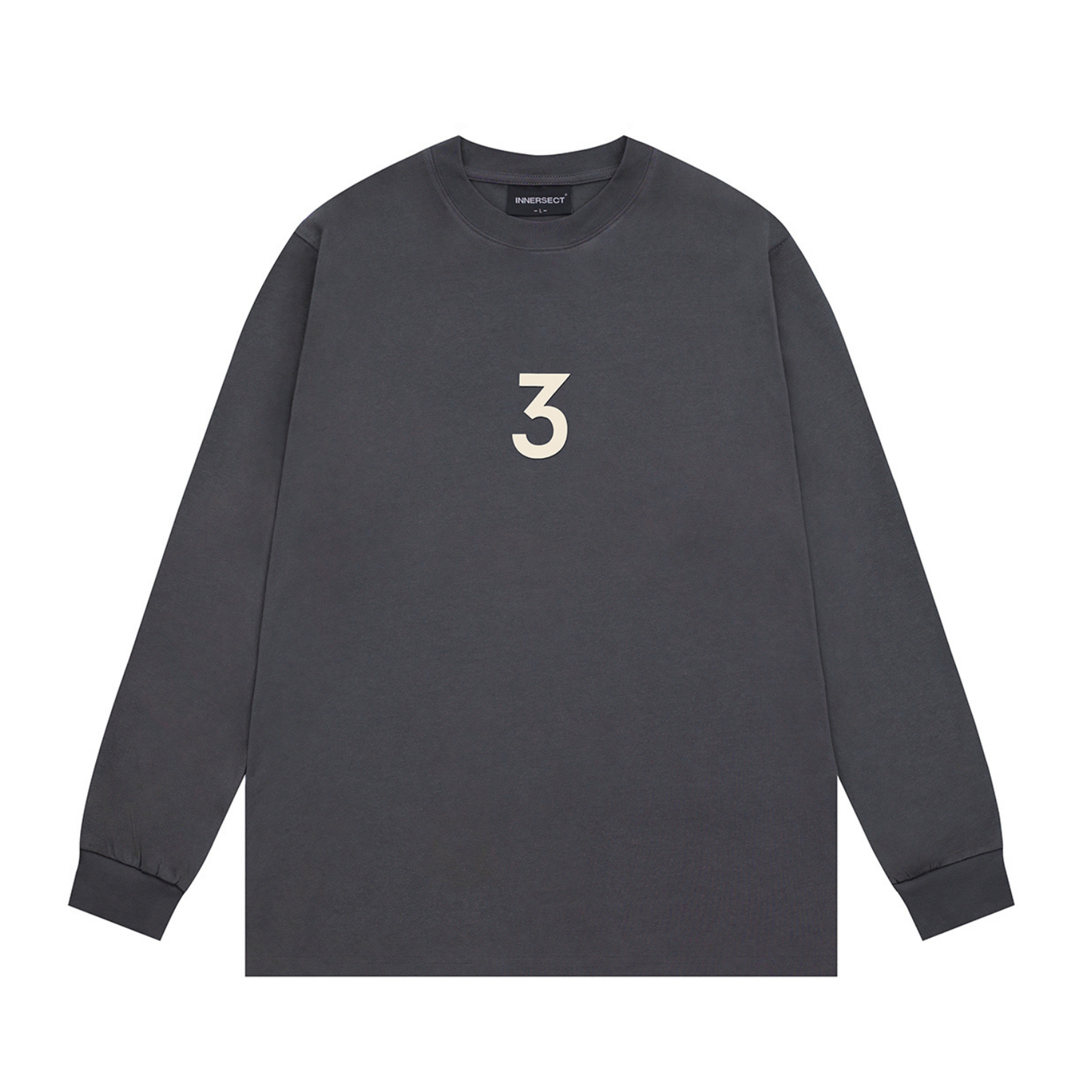 Charcoal Triple Dot Long Sleeve T-Shirt