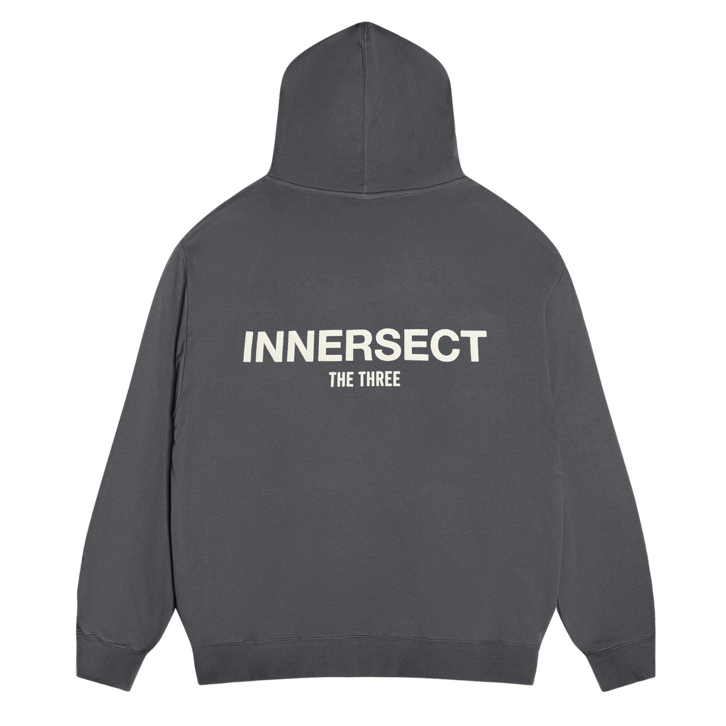 Charcoal Printed Logo Hoodie