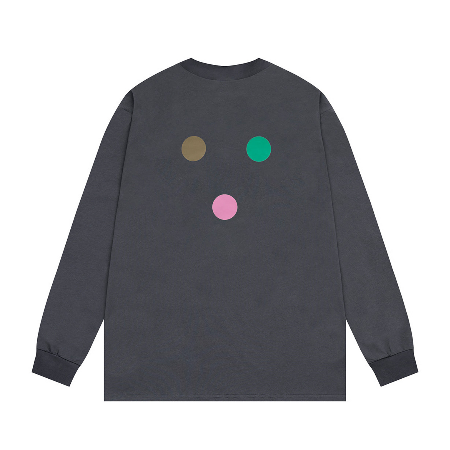 Charcoal Triple Dot Long Sleeve T-Shirt