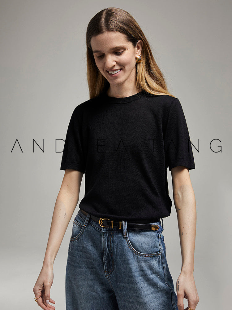 Black Knitted Top