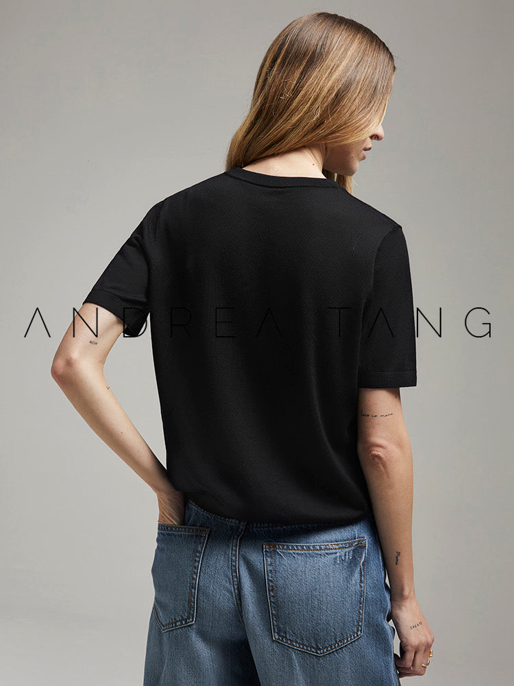 Black Knitted Top
