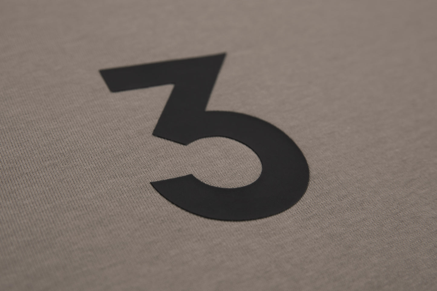 Brown "3" Logo T-Shirt