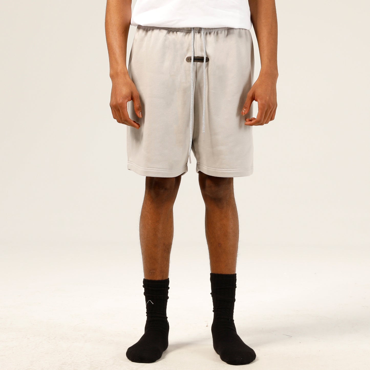 Gray Logo Patch Shorts