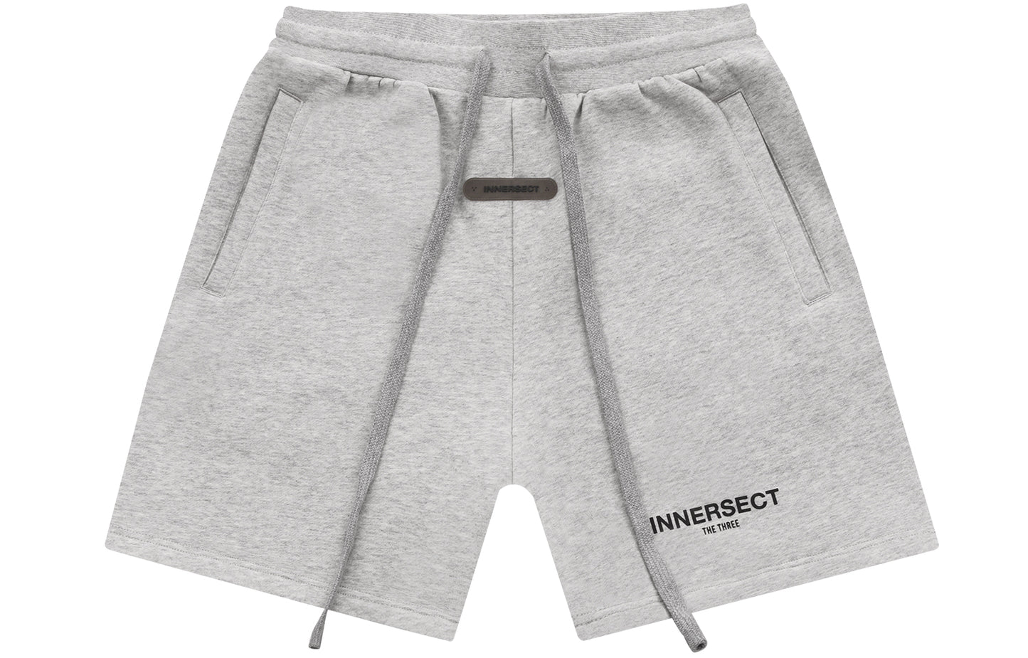 Gray Printed Logo Shorts