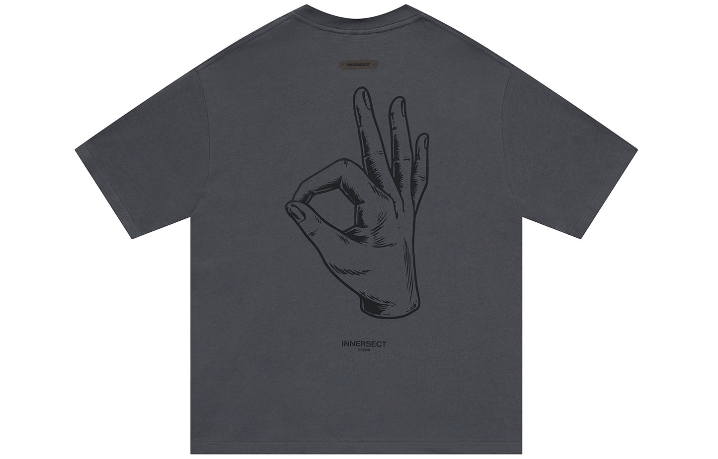 Charcoal "3" Logo T-Shirt