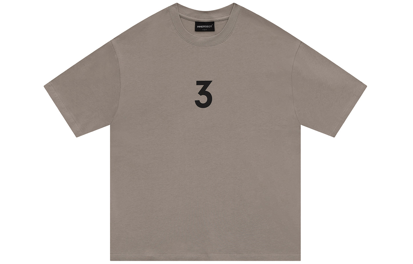 Brown "3" Logo T-Shirt