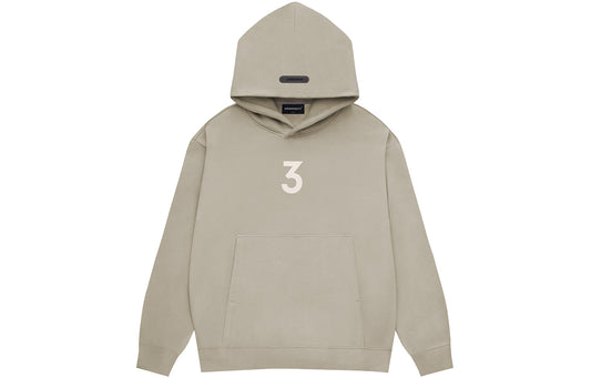 Brown "3" Logo Hoodie