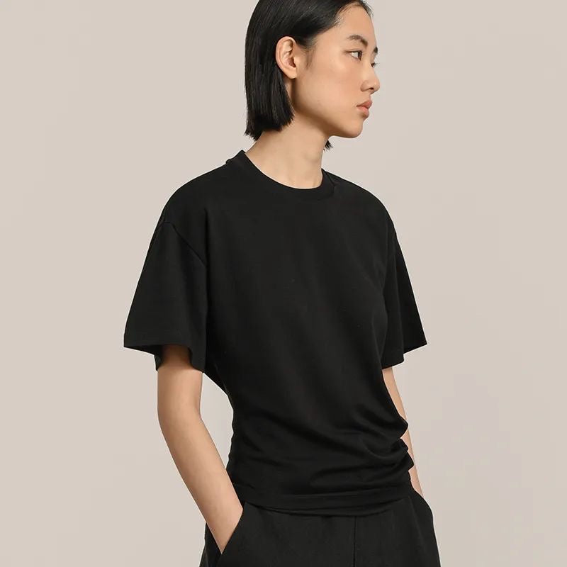 Black Asymmetry T-Shirt