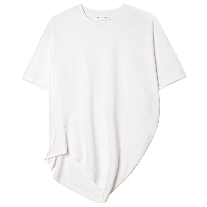 White Asymmetry T-Shirt