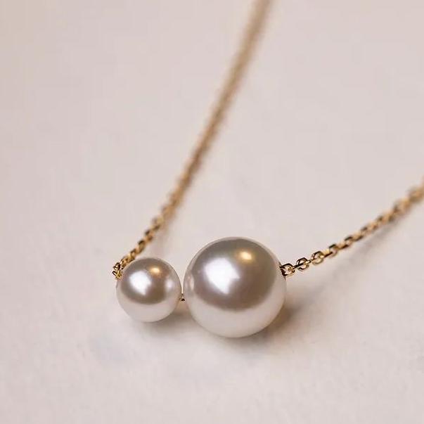 Double Pearl Necklace