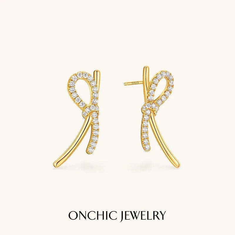 Gold Knot Earrings