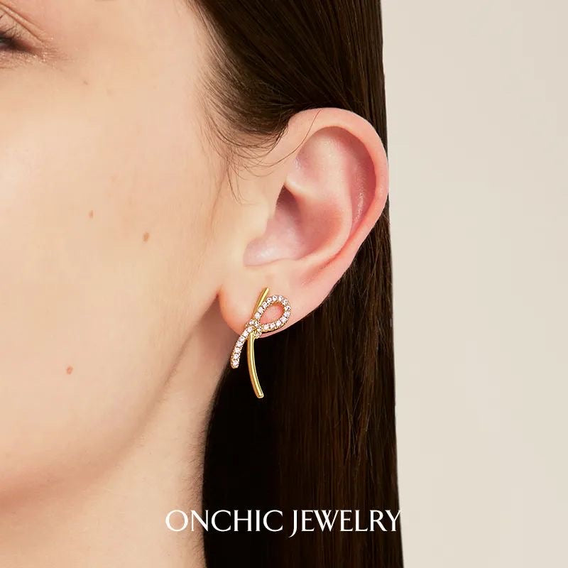 Gold Knot Earrings