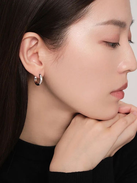 Minimal Silver Earrings