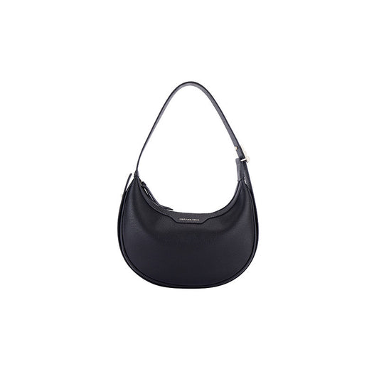 Black Leather Shoulder Bag