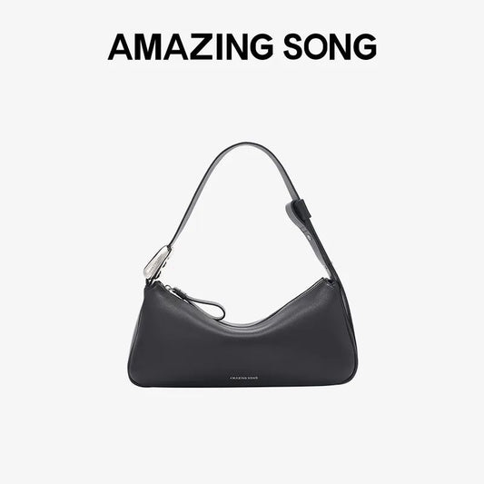 Black Leather Shoulder Bag