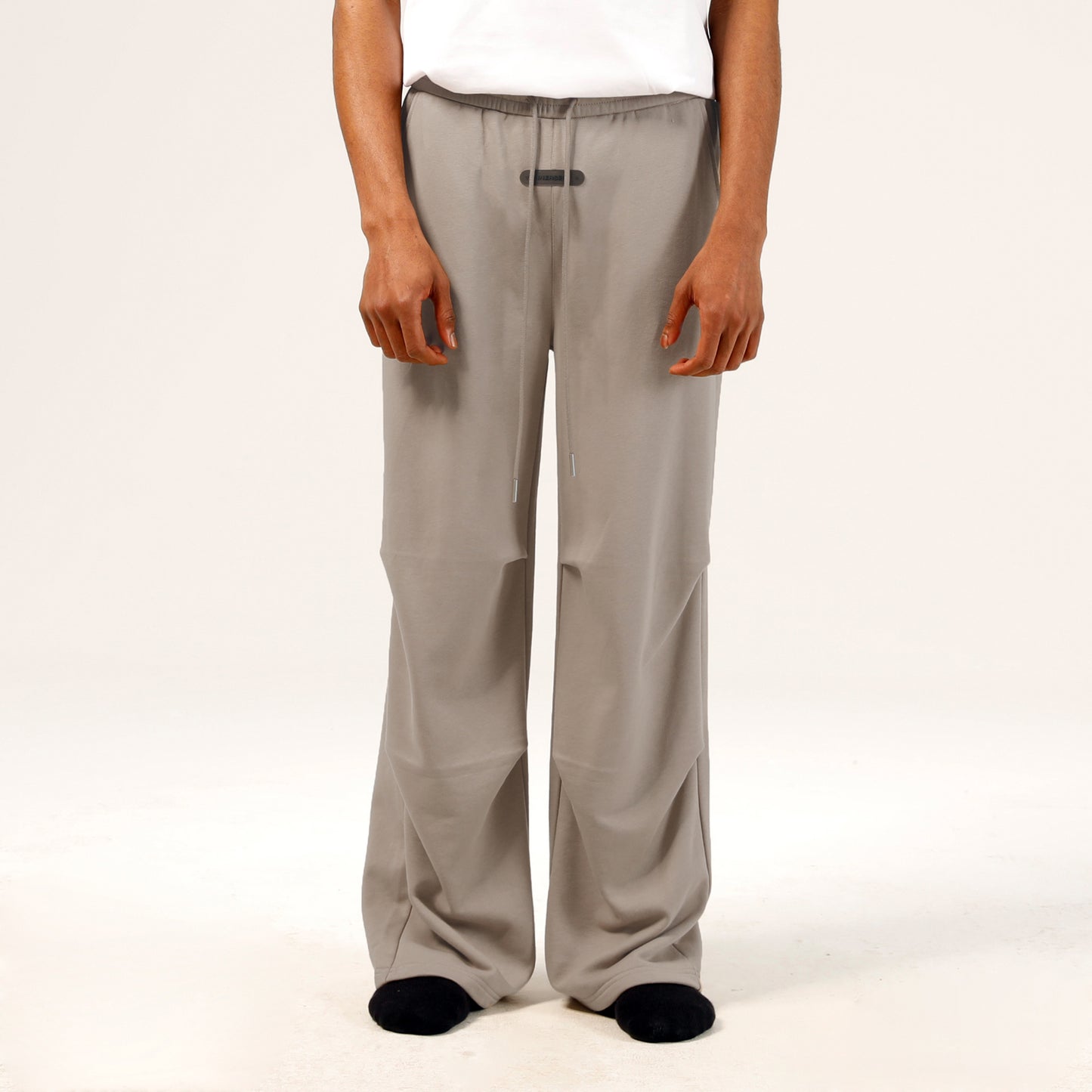 Brown Logo Patch Sweatpants