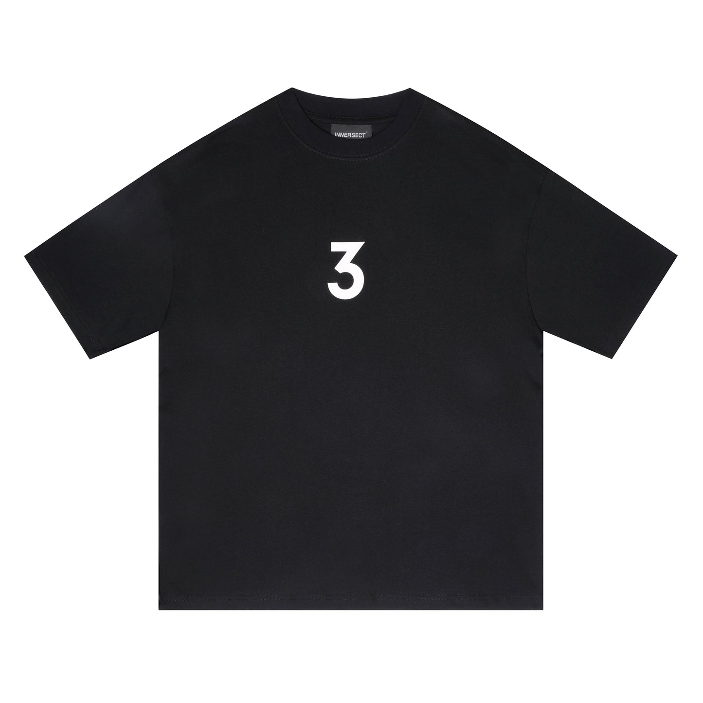 Black "3" Logo T-Shirt