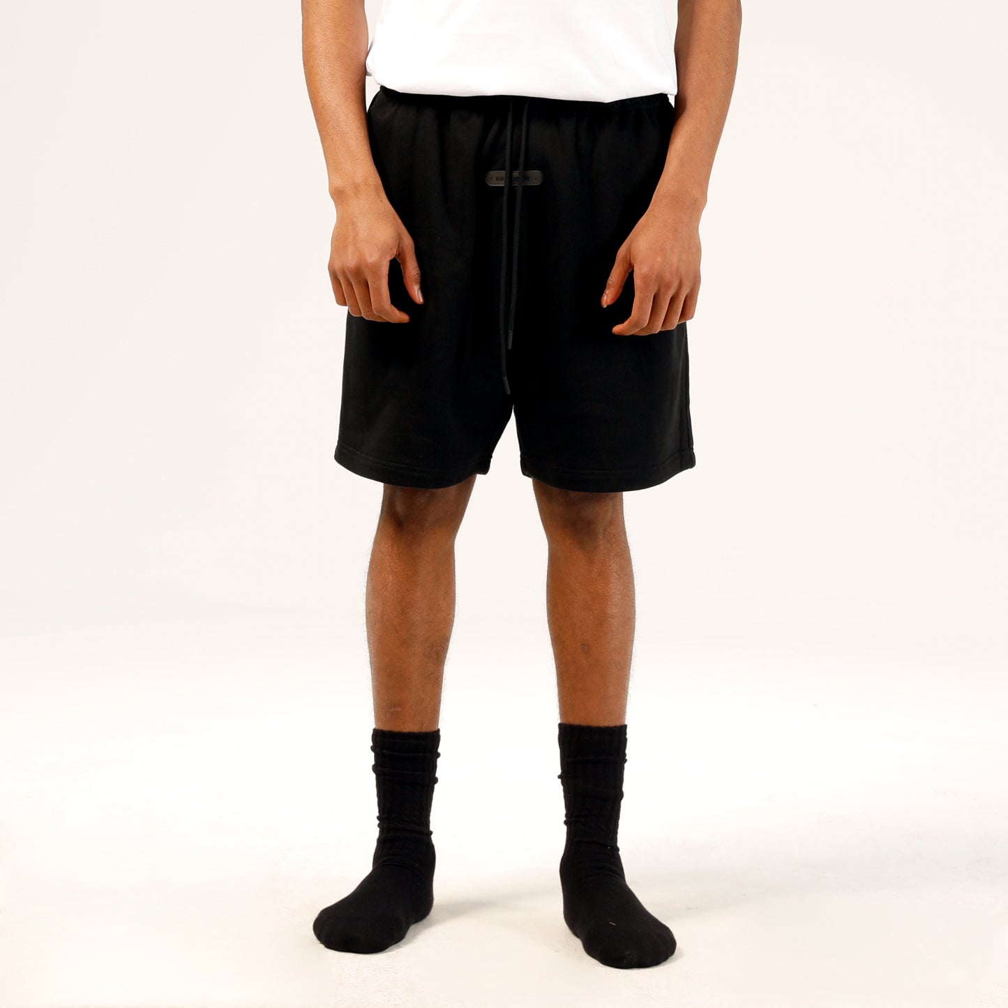 Black Logo Patch Shorts